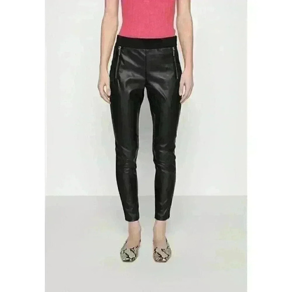 NEW! MICHAEL Michael Kors Women's M Mixed-Media Skinny Pants NWT $110 - Picture 1 of 5